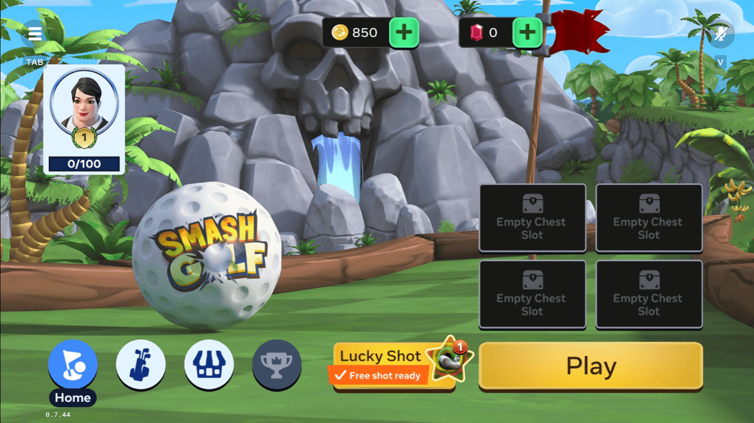 Smash Golf clubs key art